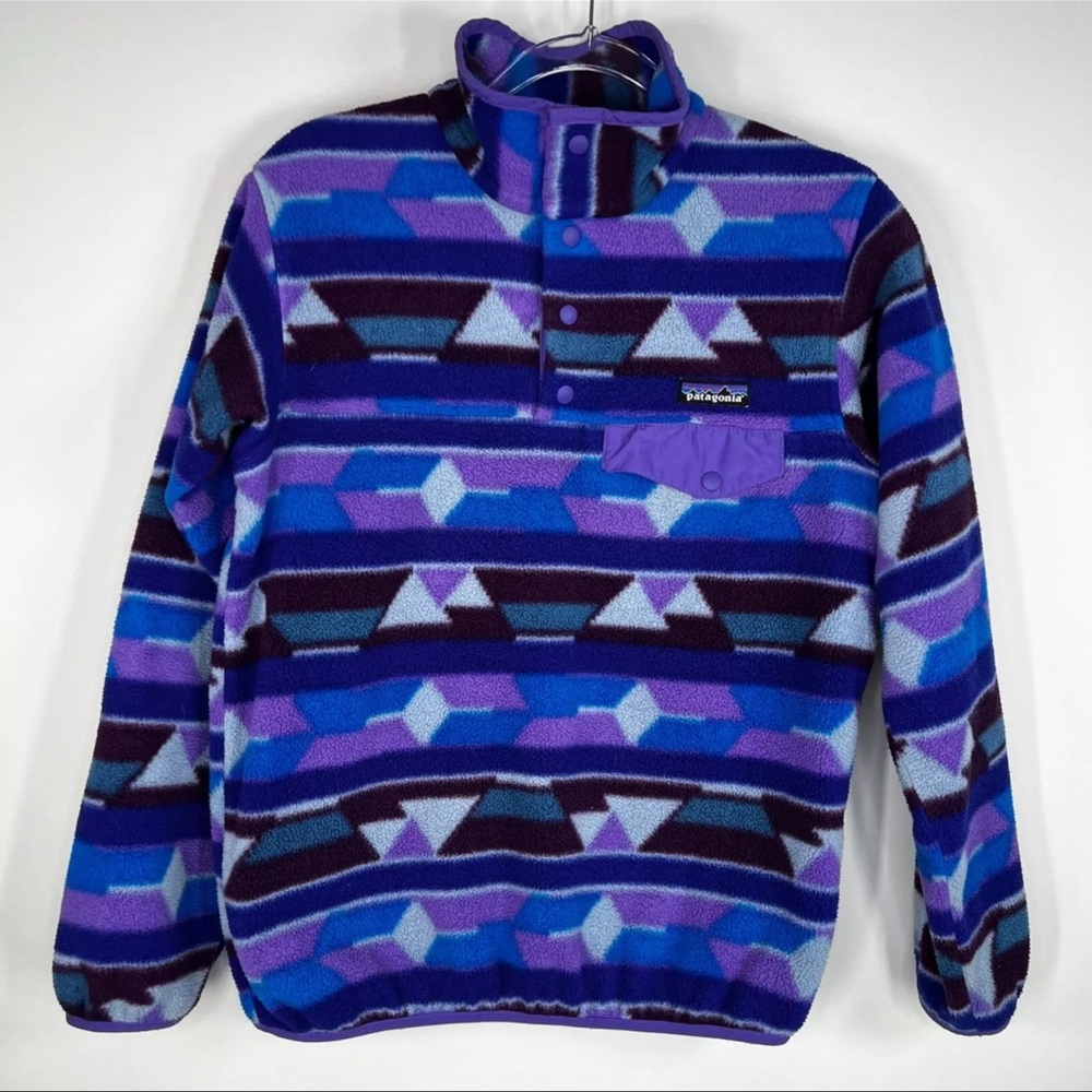 Padagonia Synchilla Snap-T lightweight pullover Guatemalan Tango Purple
